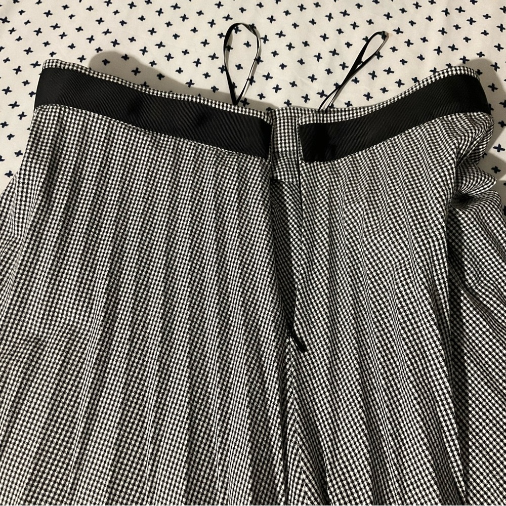 Mango Gingham Pleated Midi Skirt Size Medium - Picture 5 of 5